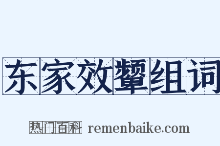 东家效颦组词是什么意思的图片